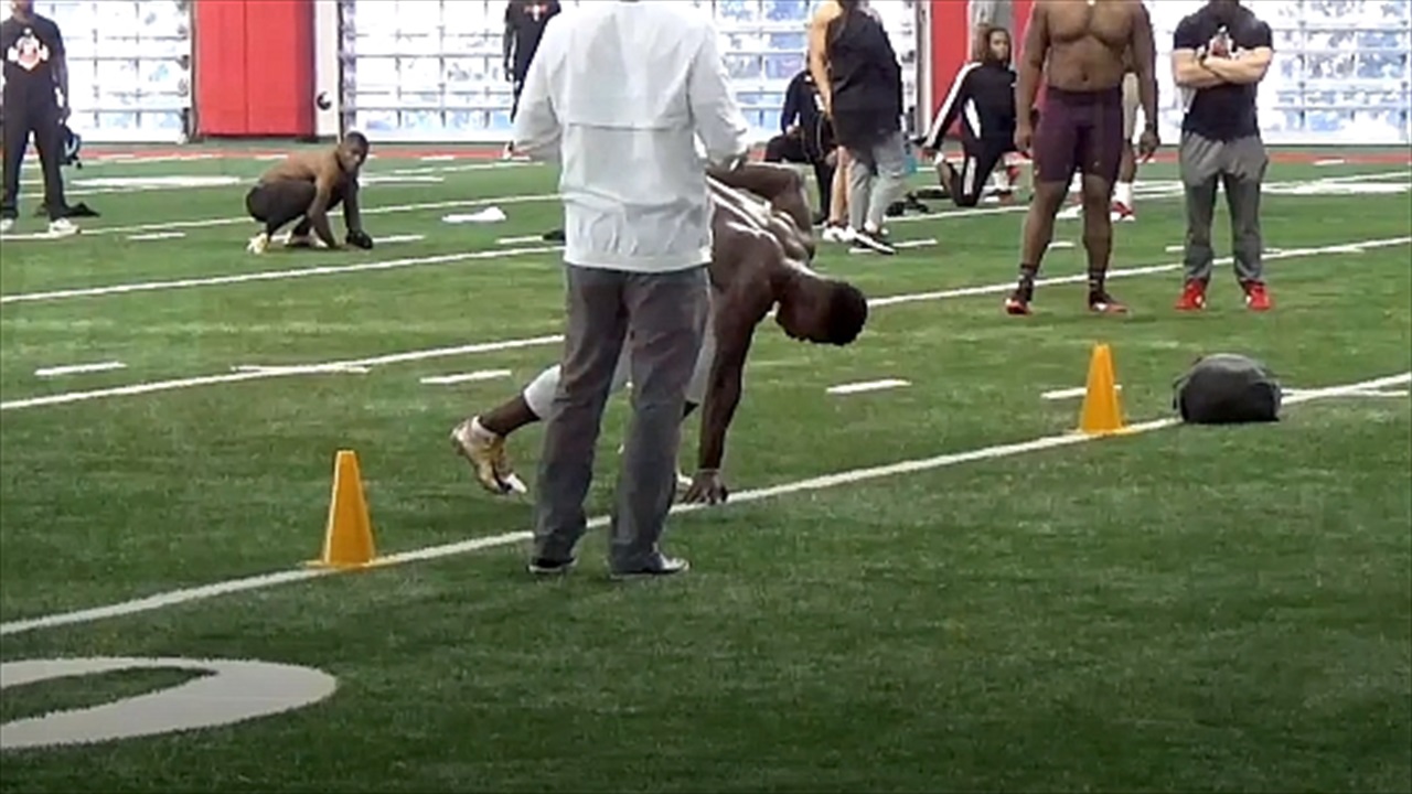 PRO DAY HIGHLIGHTS 40Yard Dash Inside Pack Sports