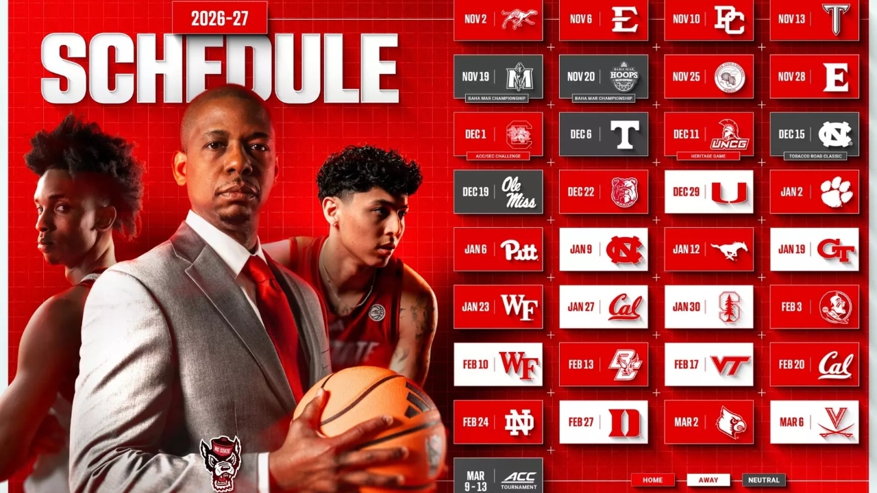 RELEASE: NC State Announces 2026-2027 Basketball Schedule