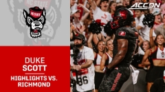 WATCH: NC State RB Duke Scott Runs Wild Against Richmond